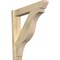 Ekena Millwork Funston Slat Rough Sawn Outlooker, Douglas Fir, 6"W x 32"D x 32"H OUT06X32X32FST06RDF - alternate 1
